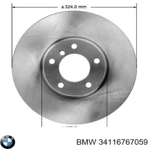 Купить 34116767059 BMW Ротор тормозной
