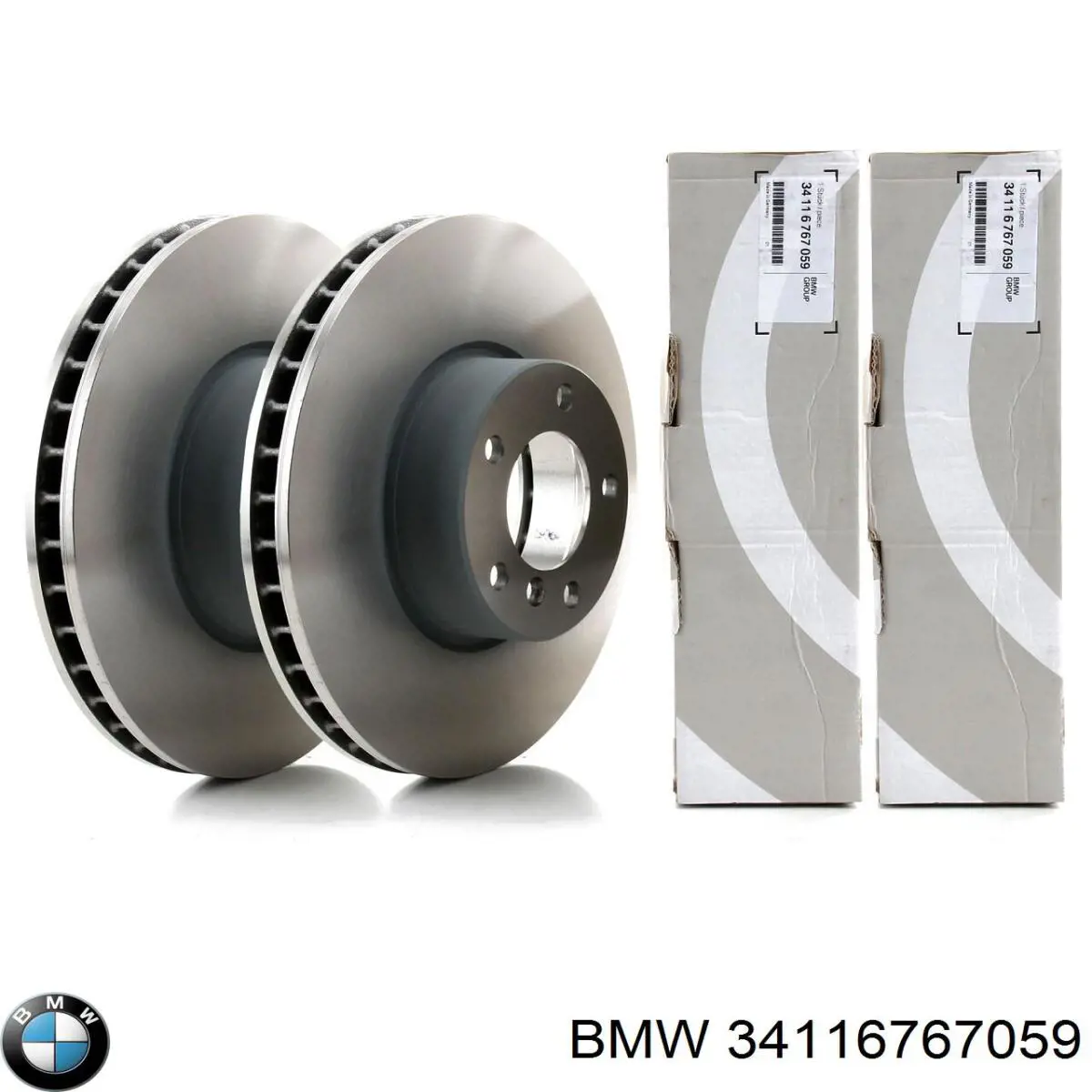 Передние тормозные диски 34116767059 BMW