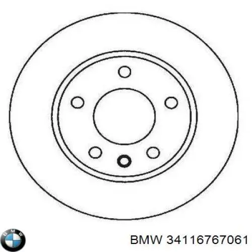 Купить 34116767061 BMW Ротор тормозной