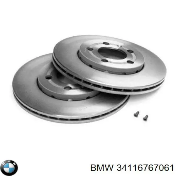Передний тормозной диск BMW 34116767061
