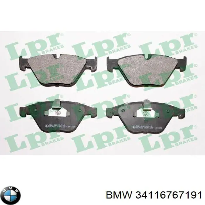 Pastillas de freno delanteras 34116767191 BMW