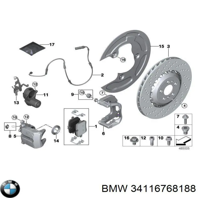  BMW 34116768188 цена, от 2.51 USD