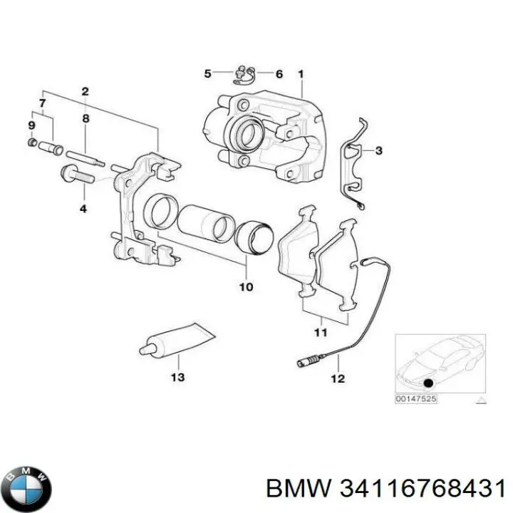  34116768431 BMW