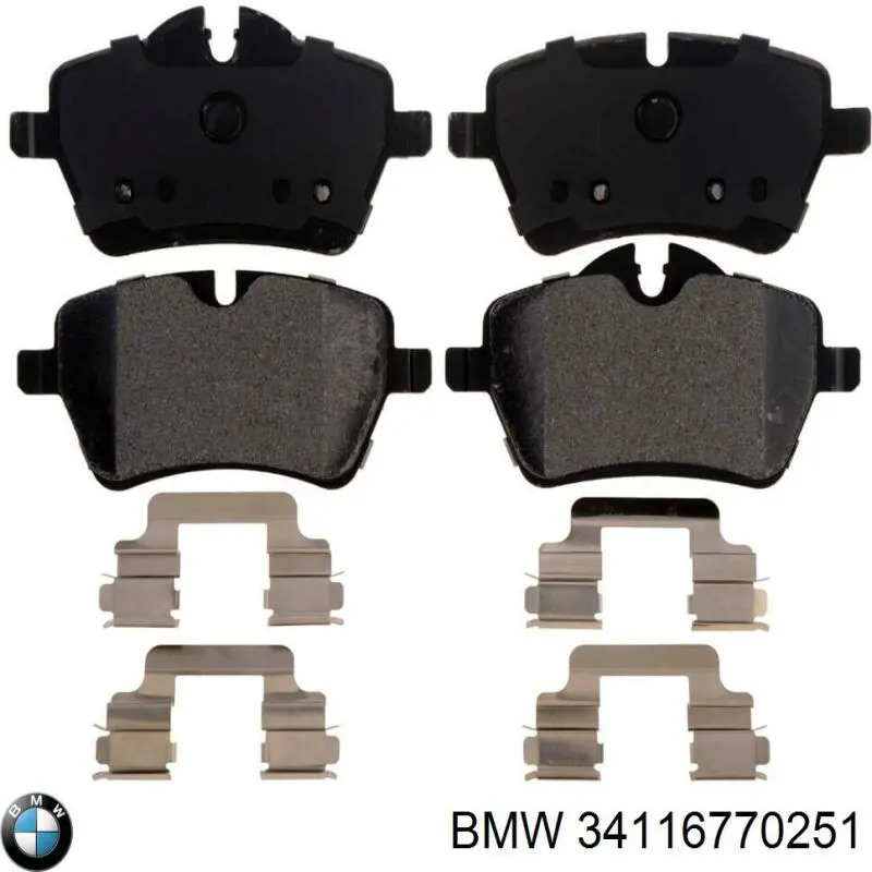 Передние тормозные колодки 34116770251 BMW