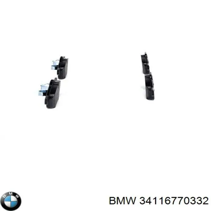 Передние тормозные колодки 34116770332 BMW