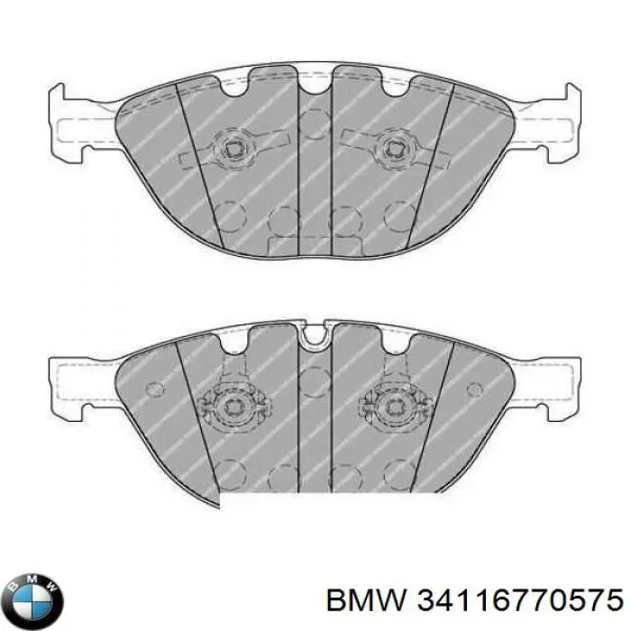 Колодки BMW 34116770575 цена, от 171.03 USD