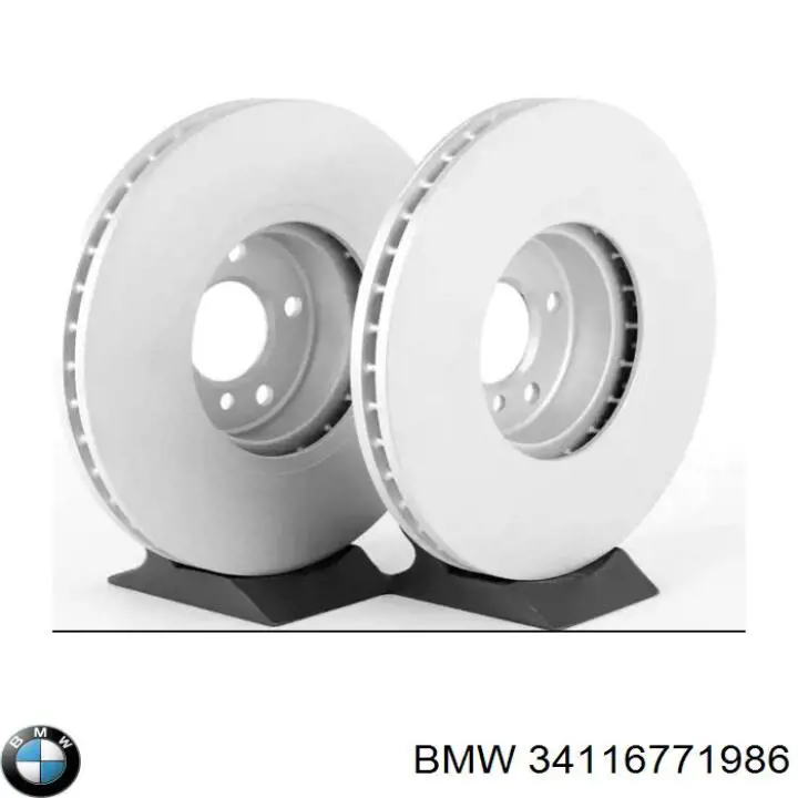 34116771986 BMW диск тормозной передний