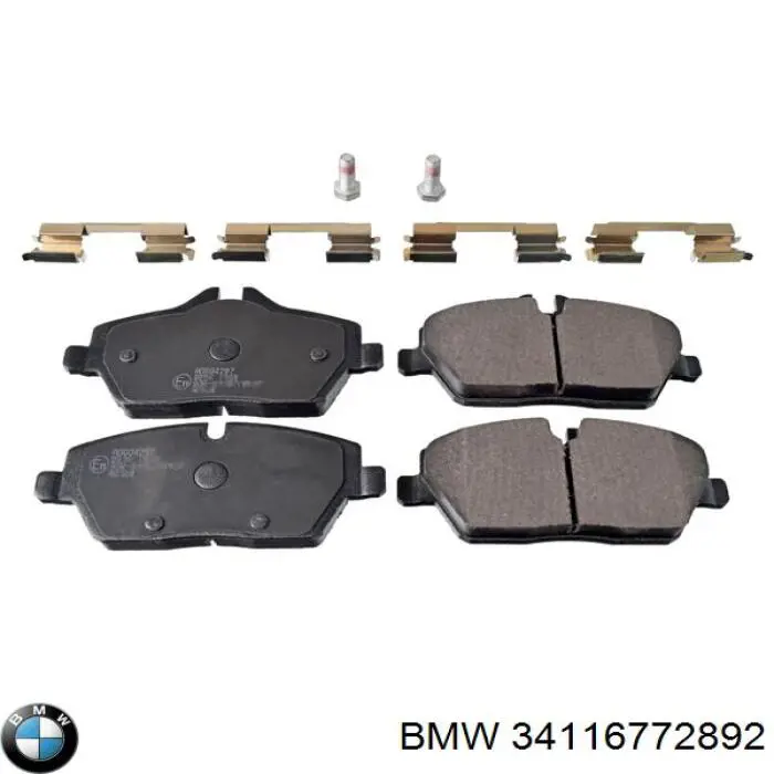 Тормозные колодки BMW 34116772892