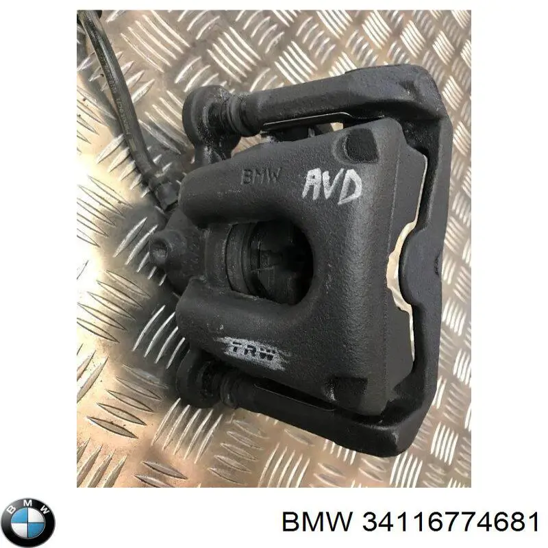 Купить 34116774681 BMW Суппорт тормозной передний левый