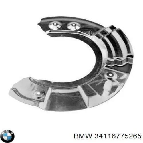 Защита тормозного диска переднего левого BMW 34116775265