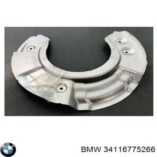 34116775266 BMW proteção do freio de disco dianteiro direito