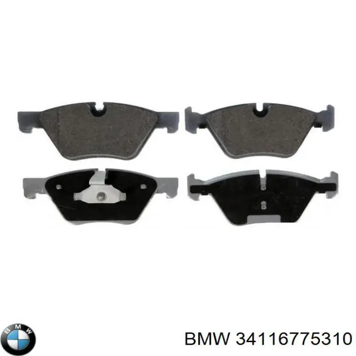 Передние тормозные колодки 34116775310 BMW