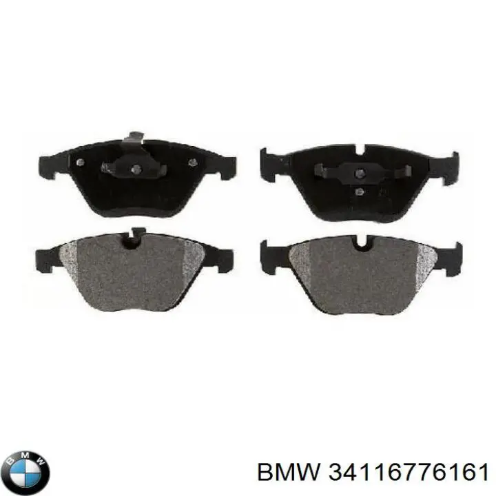 34116776161 BMW колодки тормозные передние дисковые