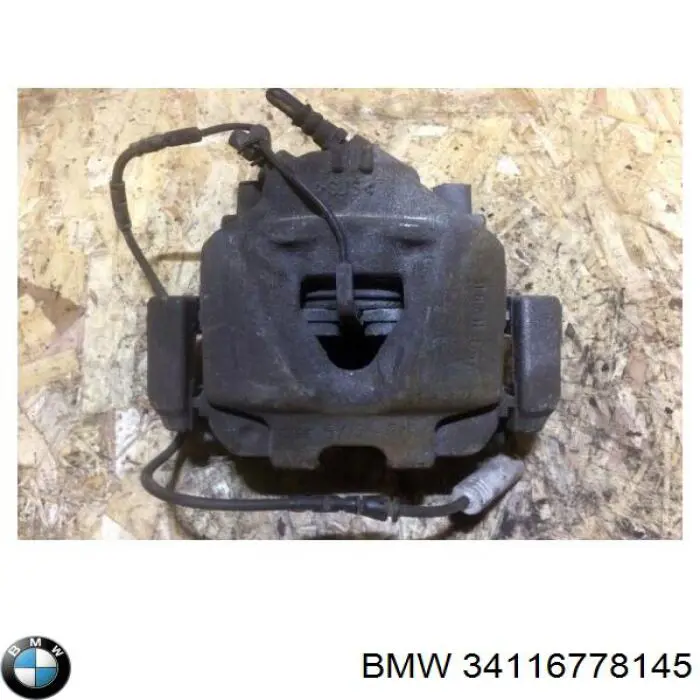 34116778145 BMW Суппорт тормозной, передний, левый