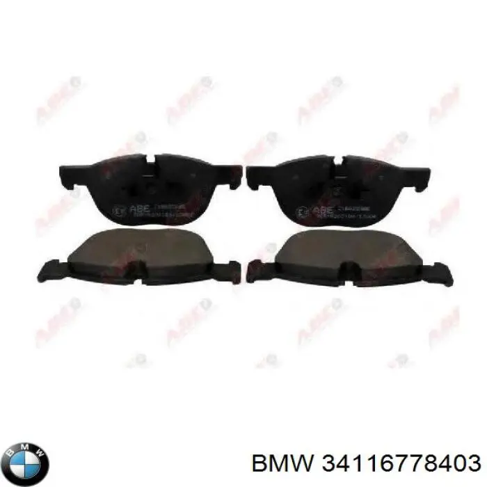 34116778403 BMW колодки тормозные передние дисковые