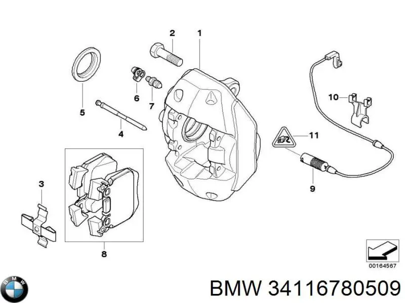  34116780509 BMW