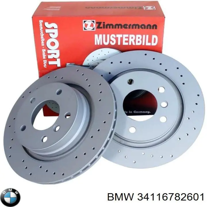 34116782601 BMW Диск тормозной передний