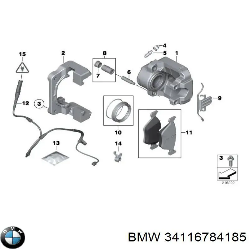  34116784185 BMW