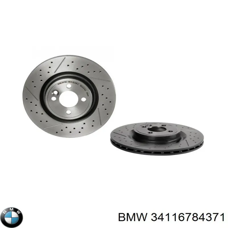 Передние тормозные диски 34116784371 BMW