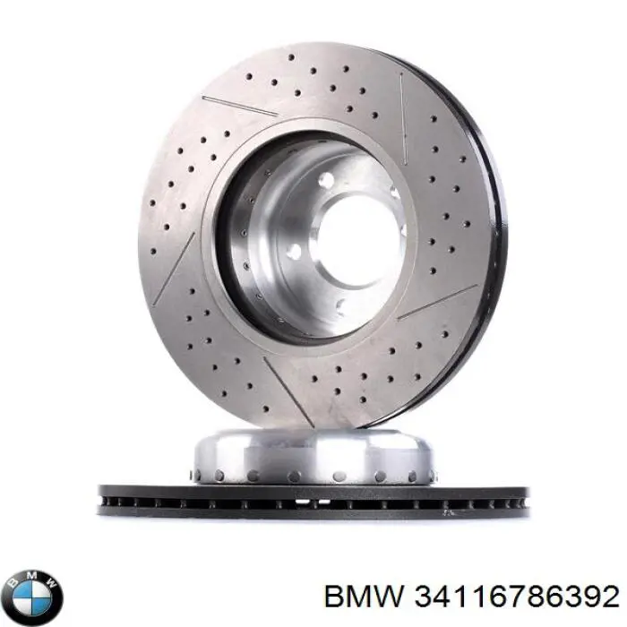 34116786392 BMW диск тормозной передний