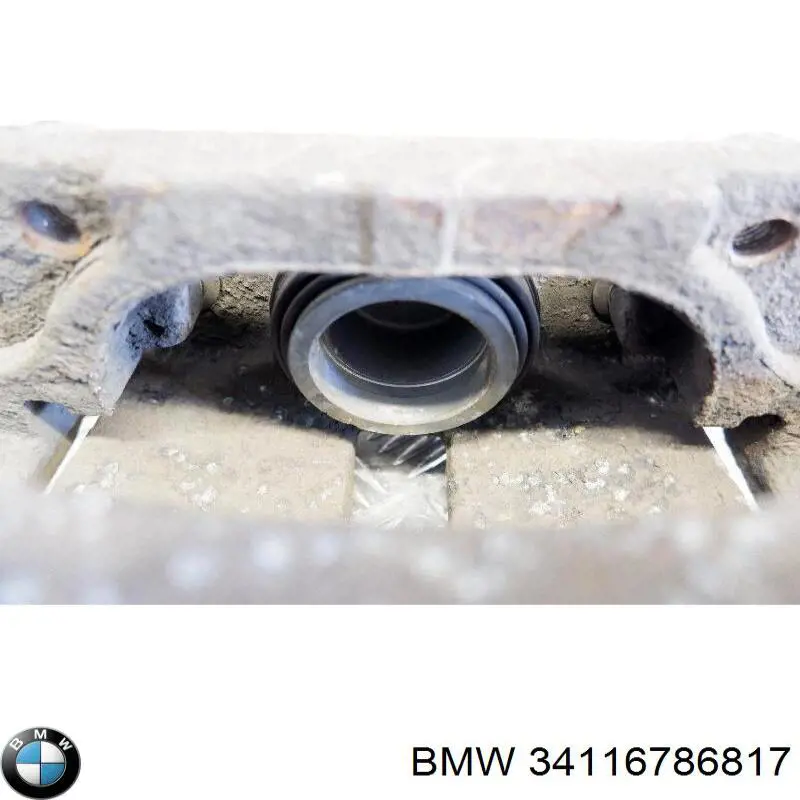 34116786817 BMW Суппорт тормозной, передний, левый