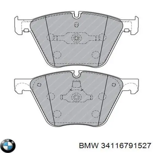 Колодки BMW 34116791527 цена, от 165.63 USD