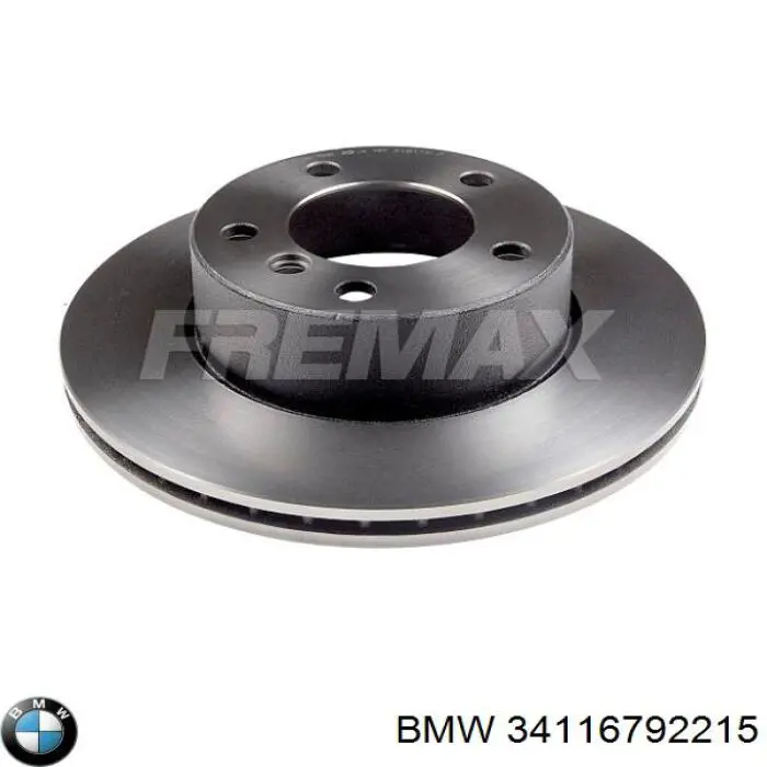 Disco do freio dianteiro BMW 34116792215 preço, a partir de 68,43 USD