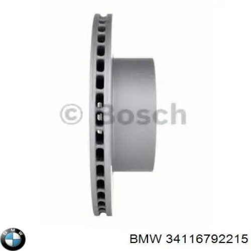 Disco do freio dianteiro BMW 34116792215