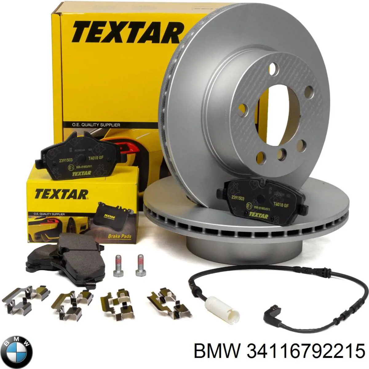 Disco do freio dianteiro 34116792215 BMW