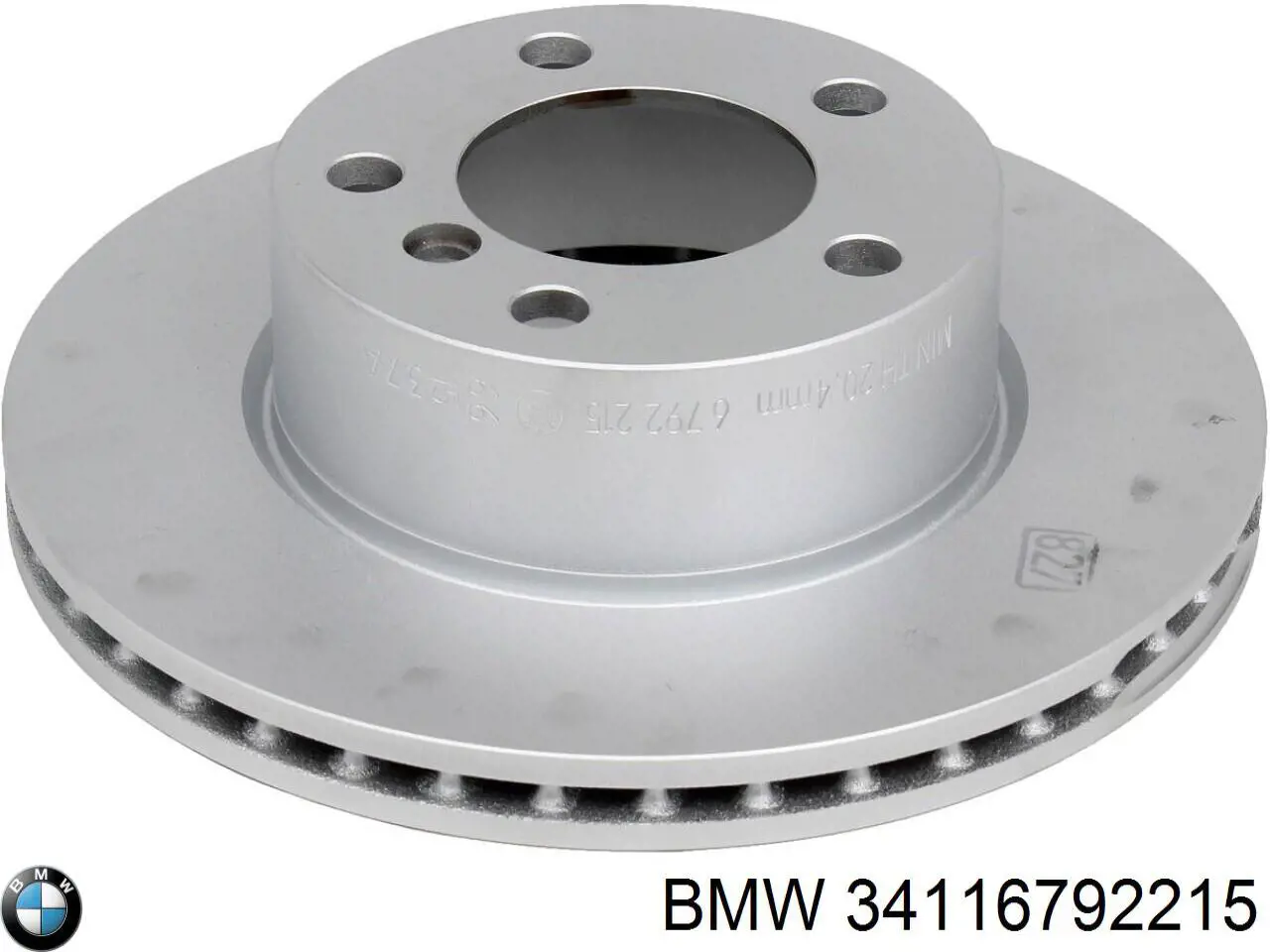 Disco do freio dianteiro BMW 34116792215 preço, a partir de 68,43 USD