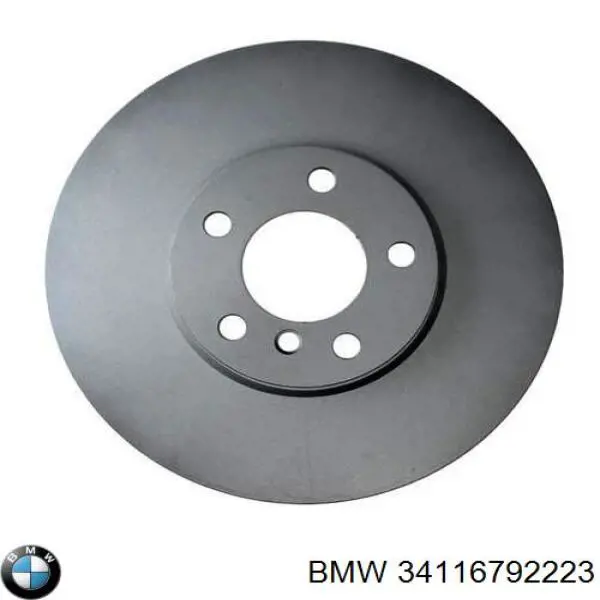 Disco do freio dianteiro 34116792223 BMW