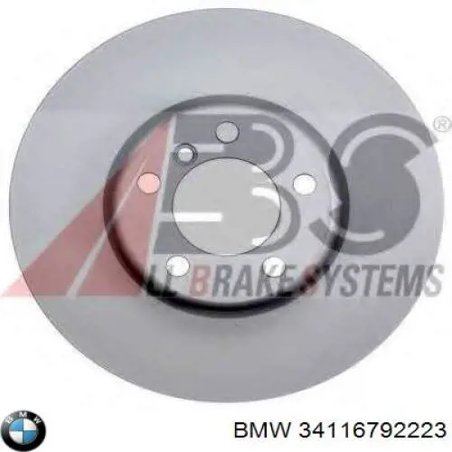 Compre 34116792223 BMW Disco do freio dianteiro