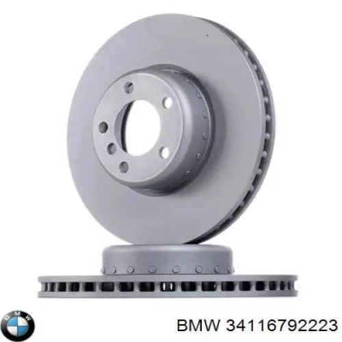 Compre 34116792223 BMW Disco do freio dianteiro