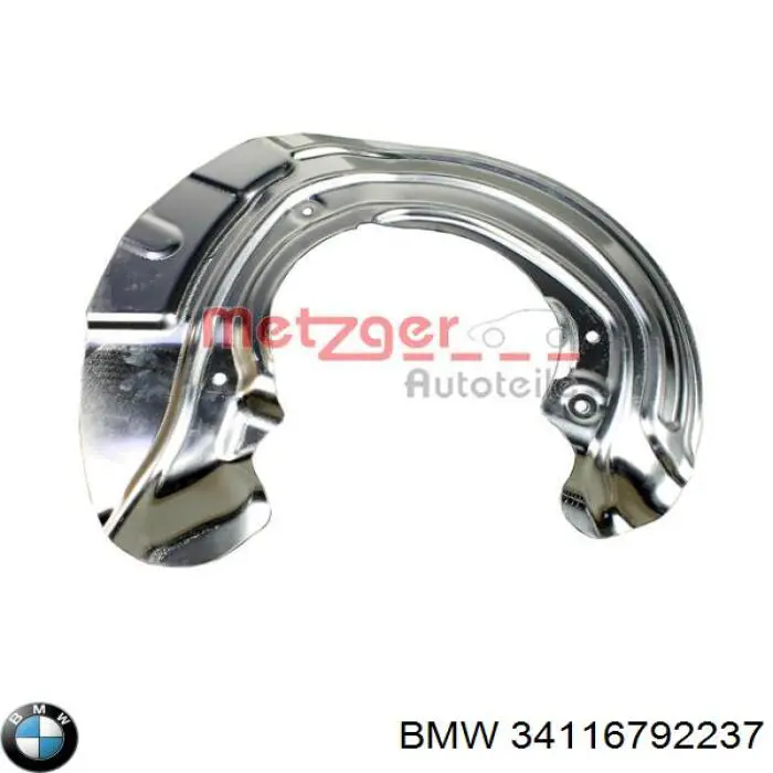 34116792237 BMW proteção do freio de disco dianteiro esquerdo