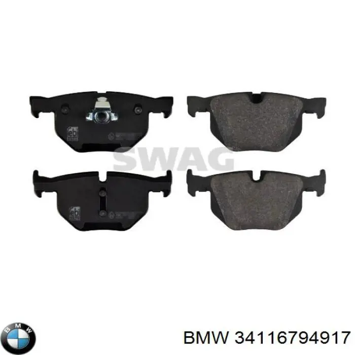 Купить 34116794917 BMW Колодки тормозные