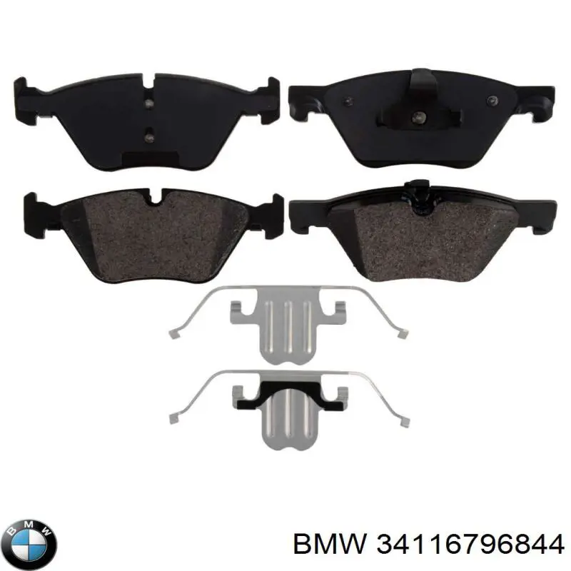 Передние тормозные колодки 34116796844 BMW