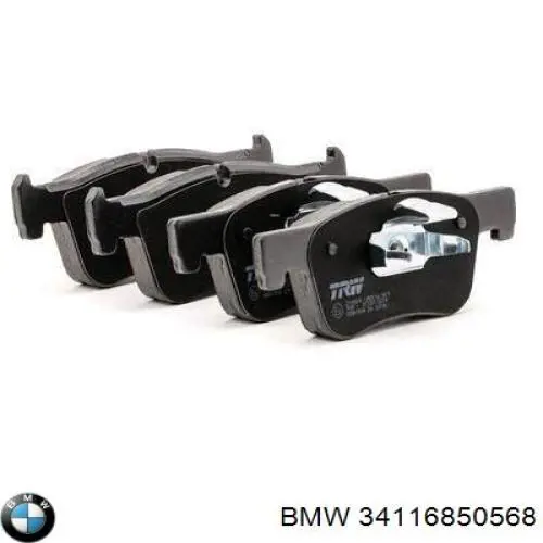 Передние тормозные колодки 34116850568 BMW