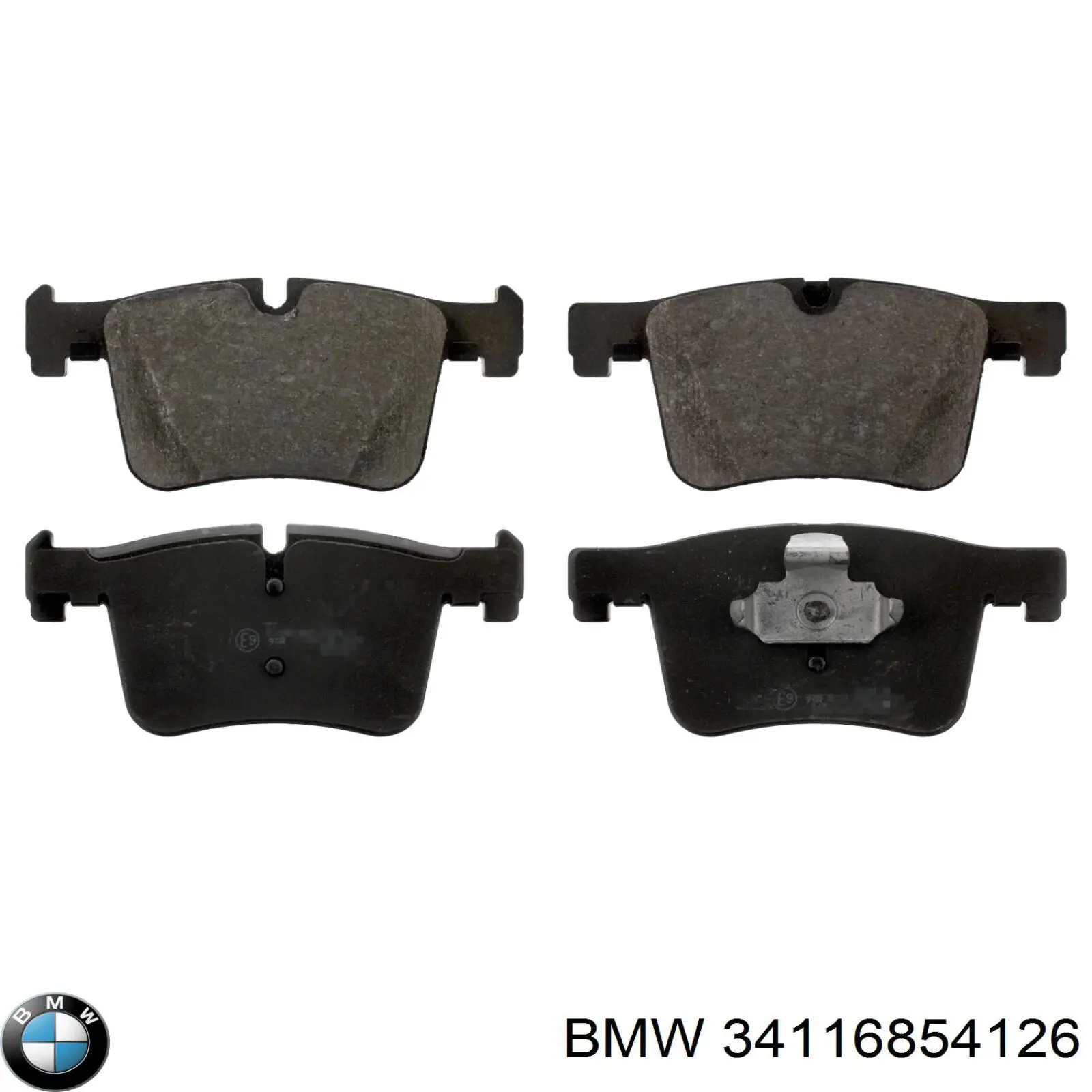 Передние тормозные колодки 34116854126 BMW