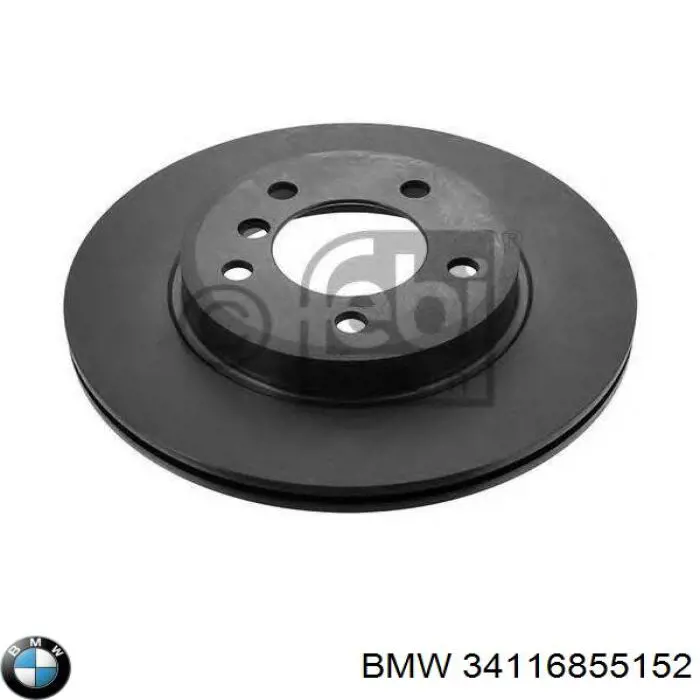 34116855152 BMW диск тормозной передний