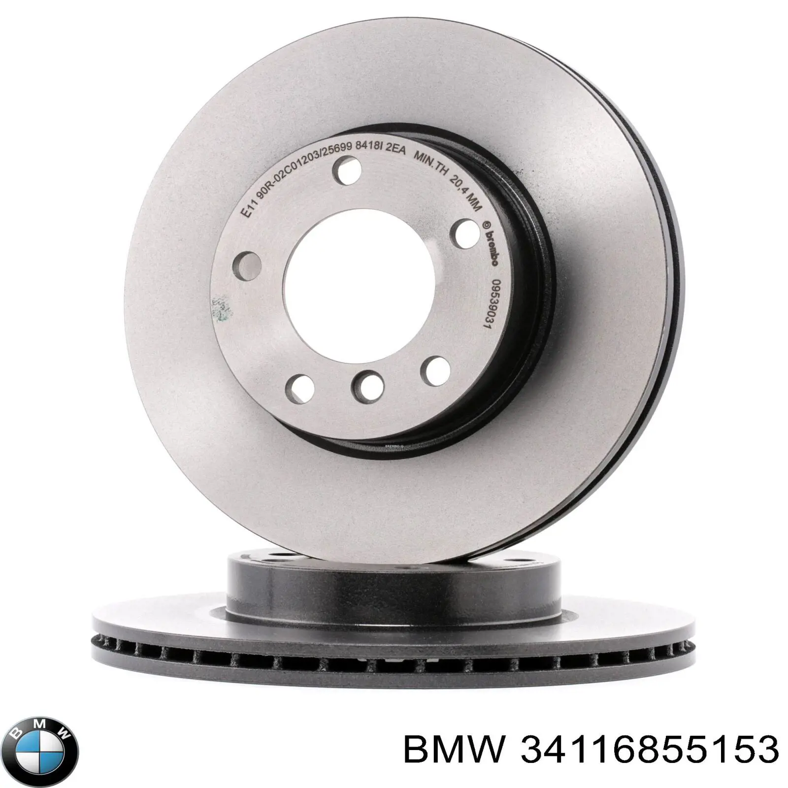 Купить 34116855153 BMW Ротор тормозной