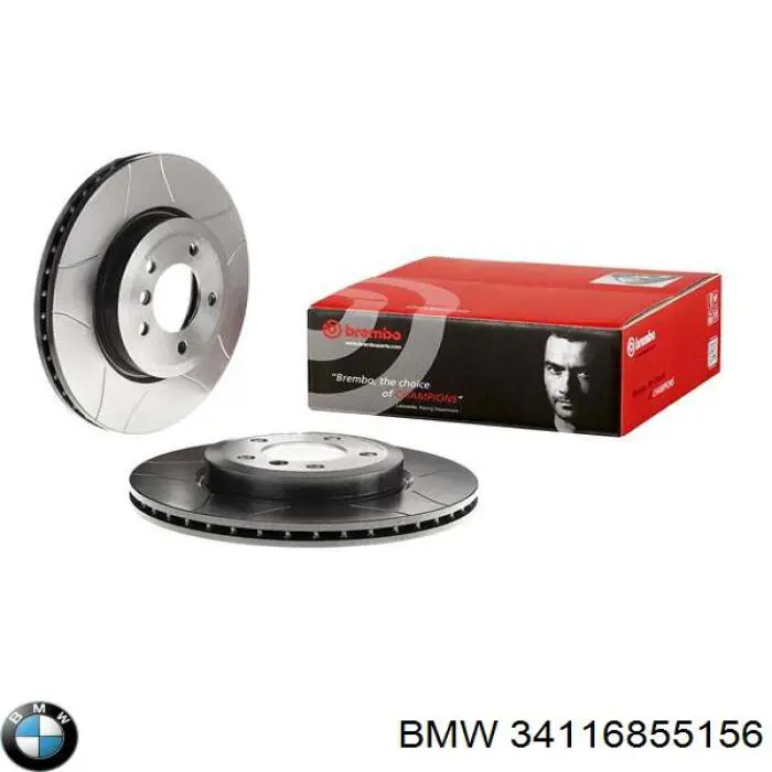 34116855156 BMW диск тормозной передний
