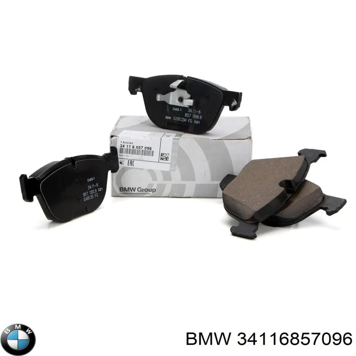 Передние тормозные колодки 34116857096 BMW