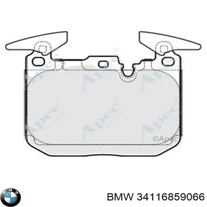 Купить 34116859066 BMW Колодки тормозные