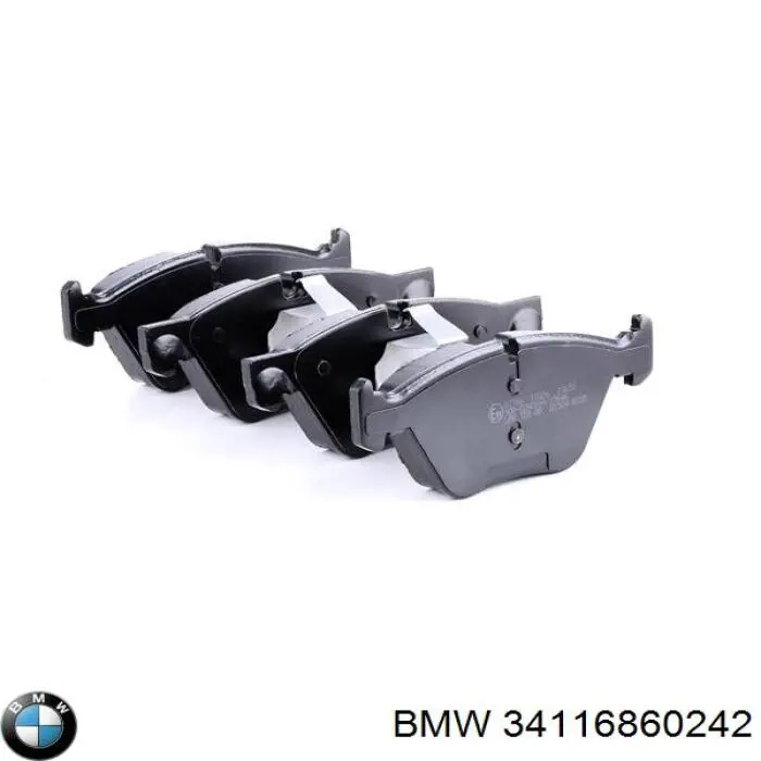 Передние тормозные колодки 34116860242 BMW