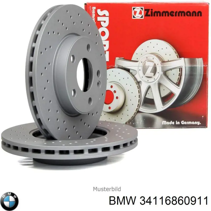 Compre 34116860911 BMW Disco do freio dianteiro