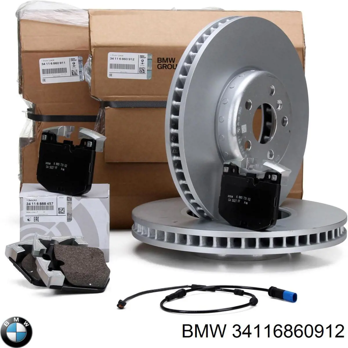 Передние тормозные диски 34116860912 BMW