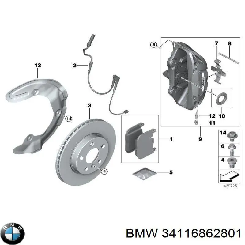 34116862801 BMW 