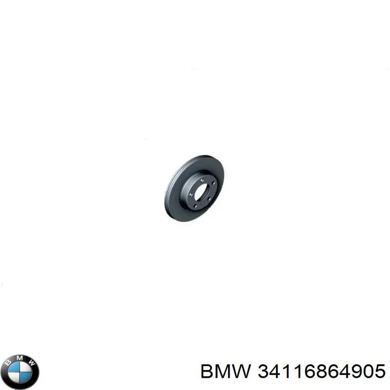 Передний тормозной диск BMW 34116864905