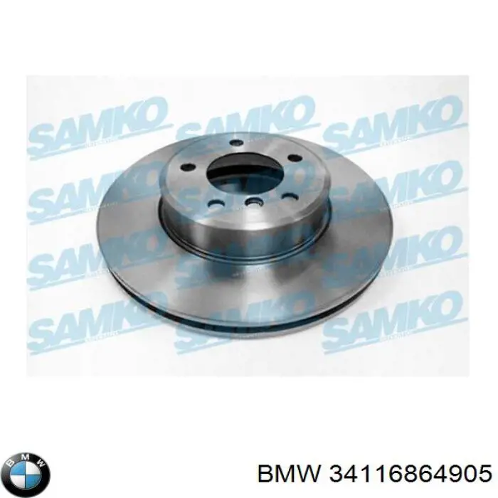 34116864905 BMW Диск тормозной передний