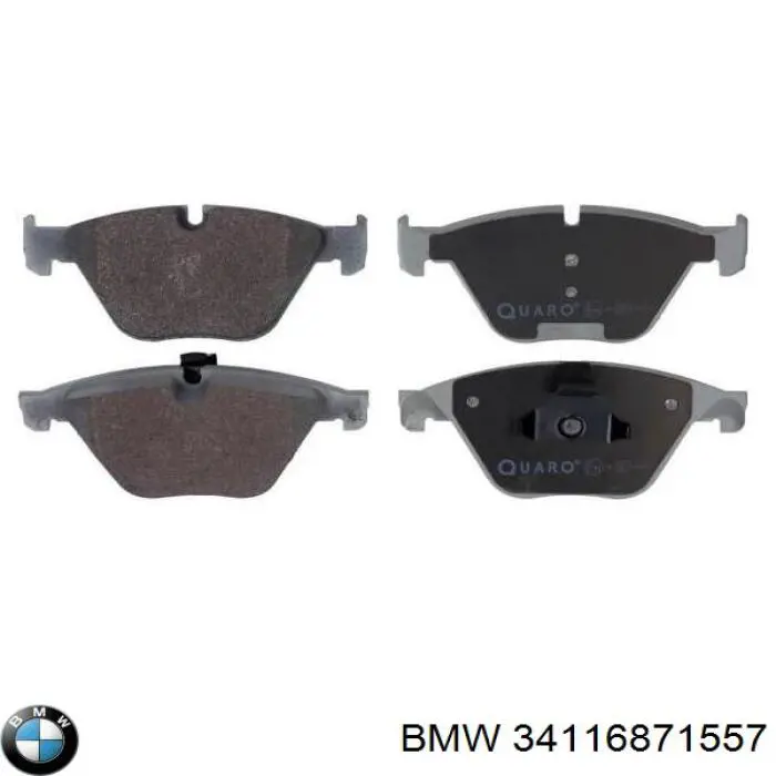 Купить 34116871557 BMW Колодки тормозные